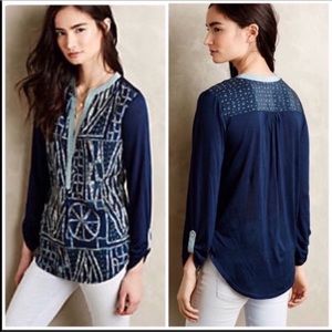 Anthropologie Orion henley top by Tiny XS